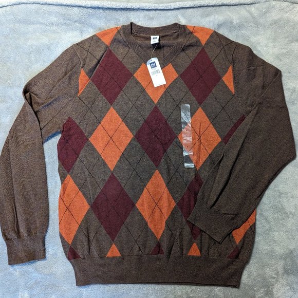 GAP Sweaters Nwts Mens Gap Argyle Light Weight Sweater Large Poshmark
